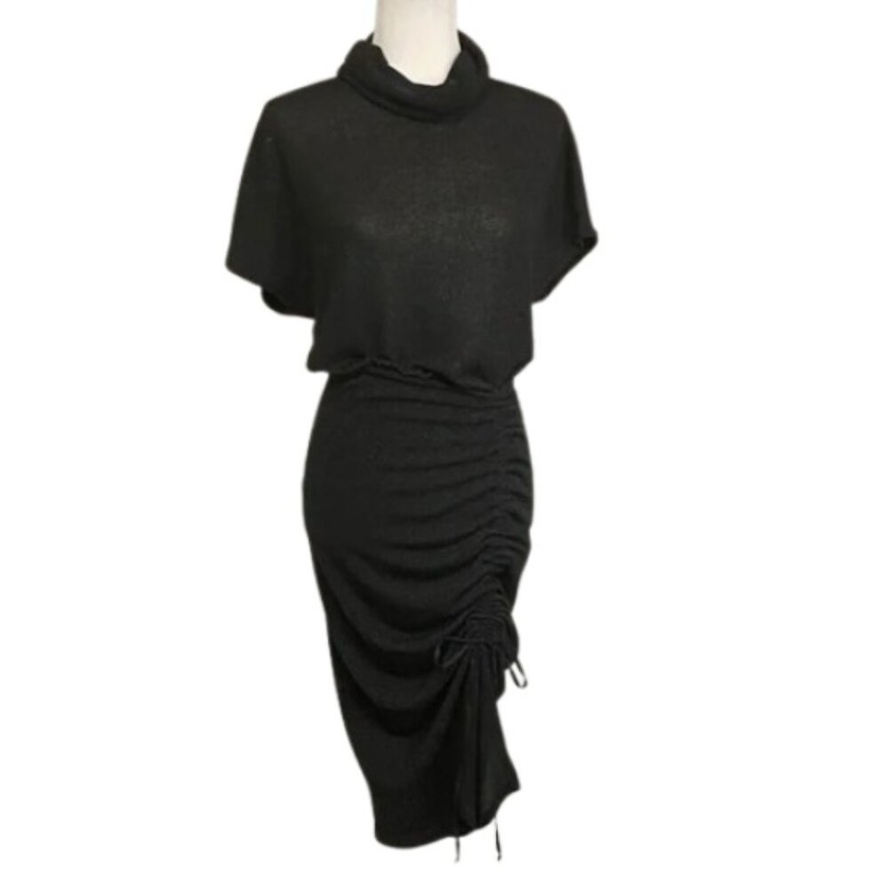 Black Halo Ileana Metallic Sheath Dress Size XS
